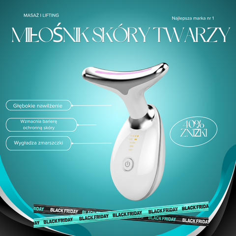 Liftingujący masażer LED do twarzy i szyi